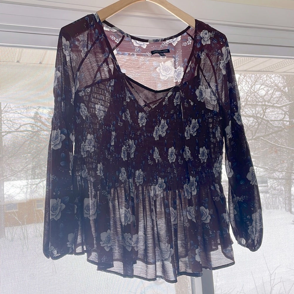 American Eagle Floral Top